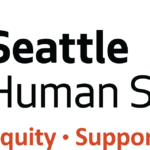 Seattle Human Services logo with Chief Seattle medallion and department tagline Equity, Support, and Community