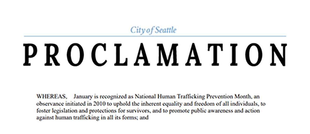 City of Seattle proclamation
