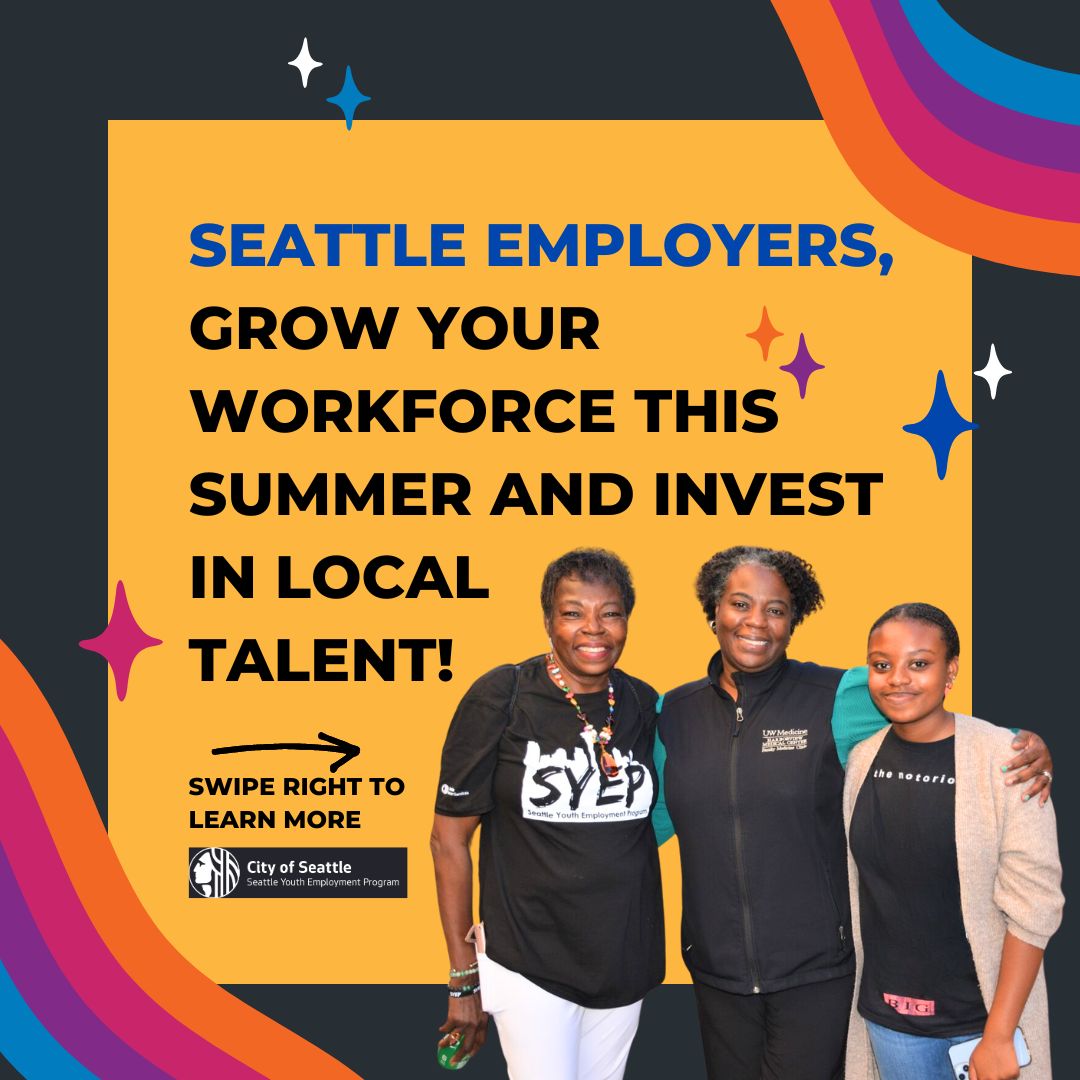 Graphic with 3 SYEP Employees that reads 