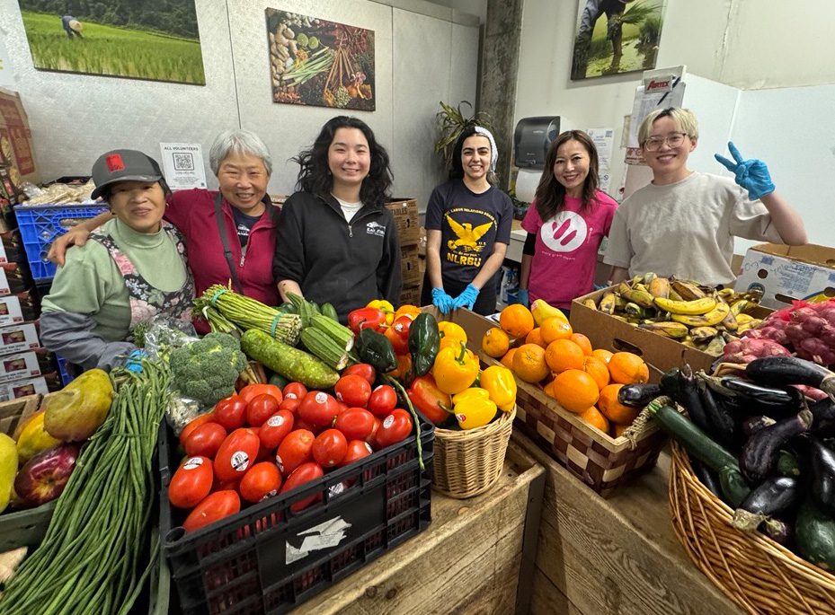 Photo of volunteers at the Asian Counseling and Referral Service food bank.