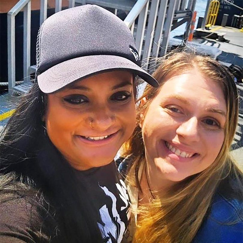 Anjali and SYEP Senior Lead Counselor Tara Silvers.